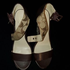 Coach signature wedges